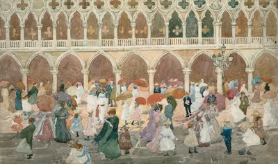 Sunlight on the Piazzetta by Maurice Brazil Prendergast